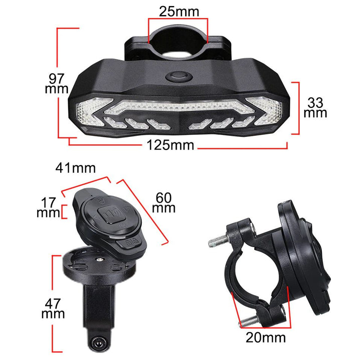 Okos hátsó lámpa riasztó - BikeGuard™