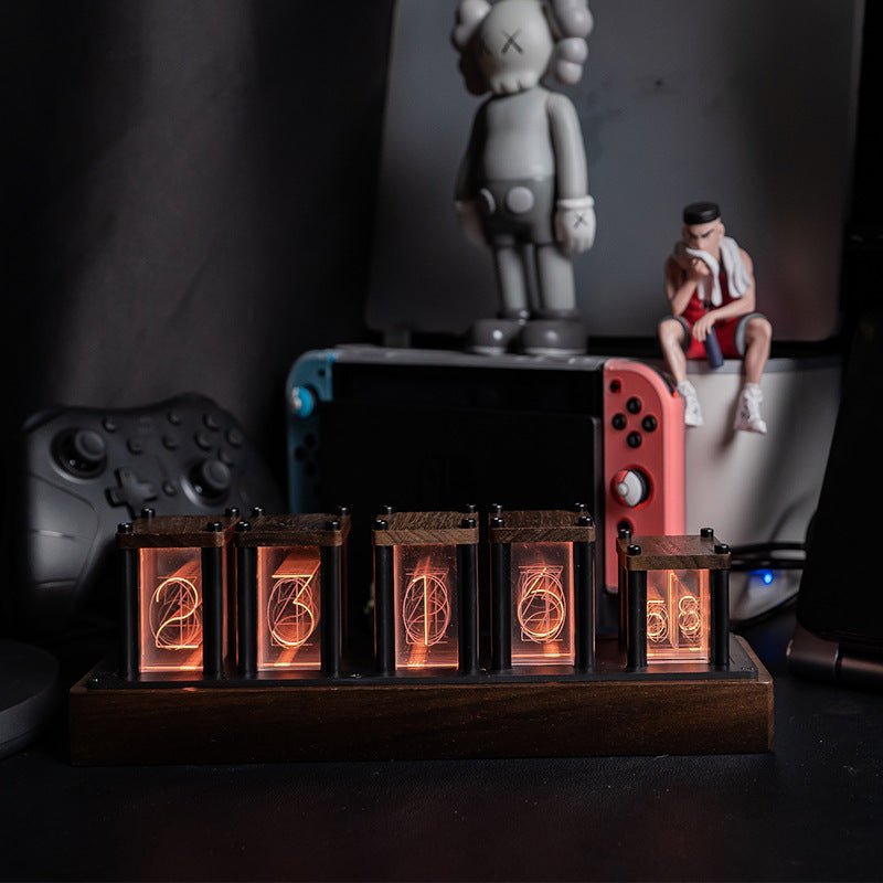 Vertikális LED Nixie Asztali Óra – Chronix