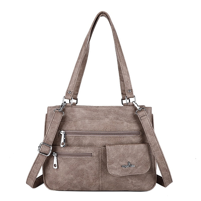 Több rekeszes női válltáska és crossbody táska – FlexiCarry
