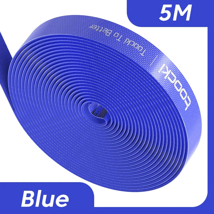 Toocki Kabel-Organizer, Drahtwickler, USB-Kabelmanagement, Schutz für Kopfhörer, Maus, Kabelbinder, Telefonzubehör für iPhone, Samsung-5M Blue-State of Style