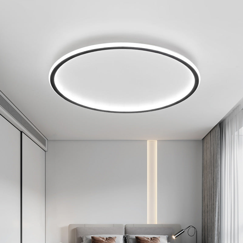 Scandinavian Round Ceiling Light with LED Glow 10