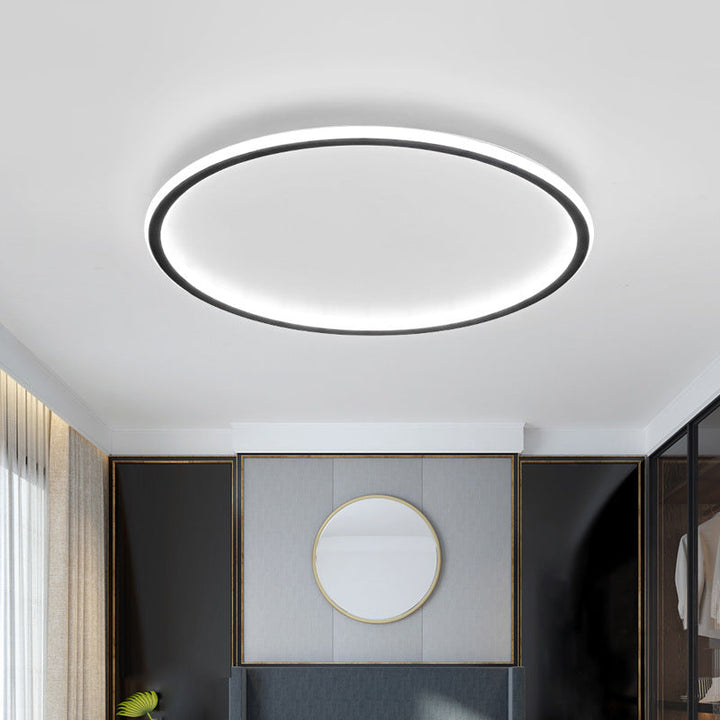 Scandinavian Round Ceiling Light with LED Glow 9