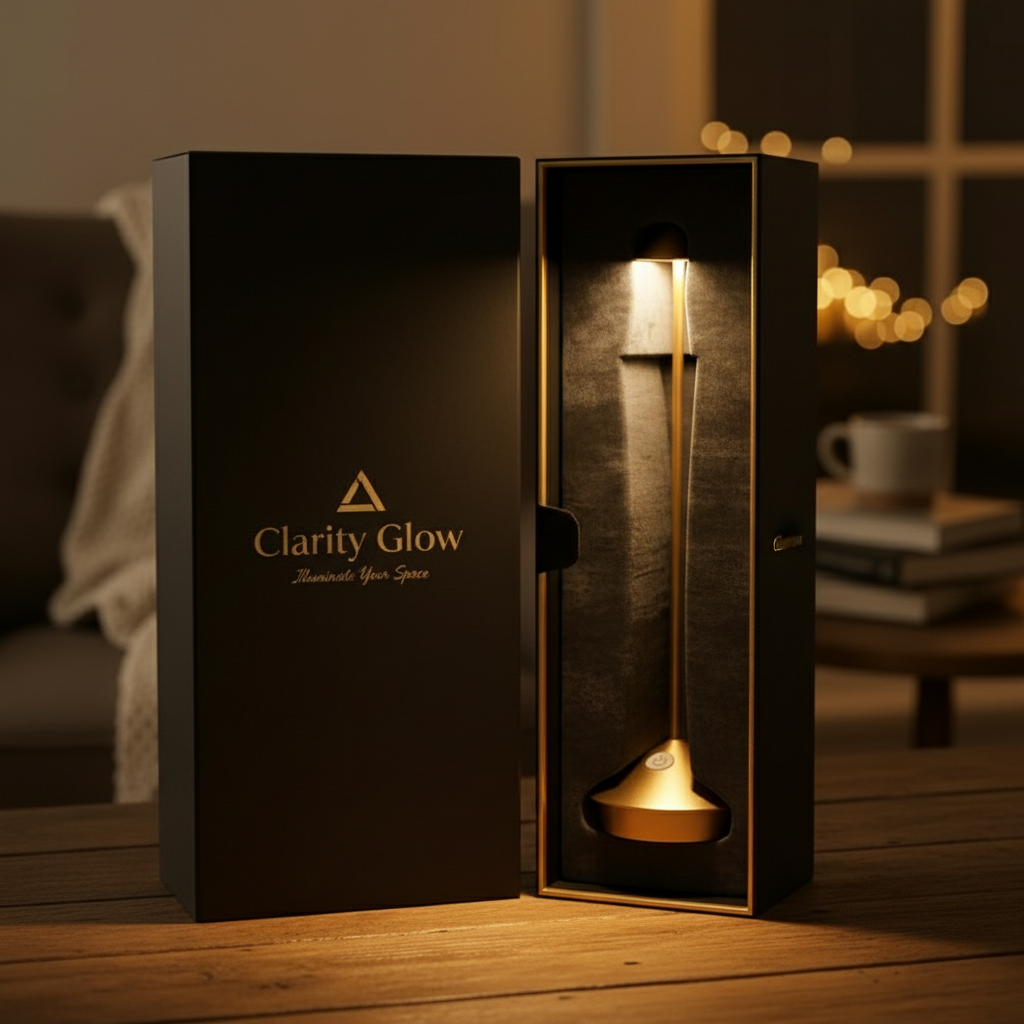 ClarityGlow – Vezeték nélküli LED asztali lámpa