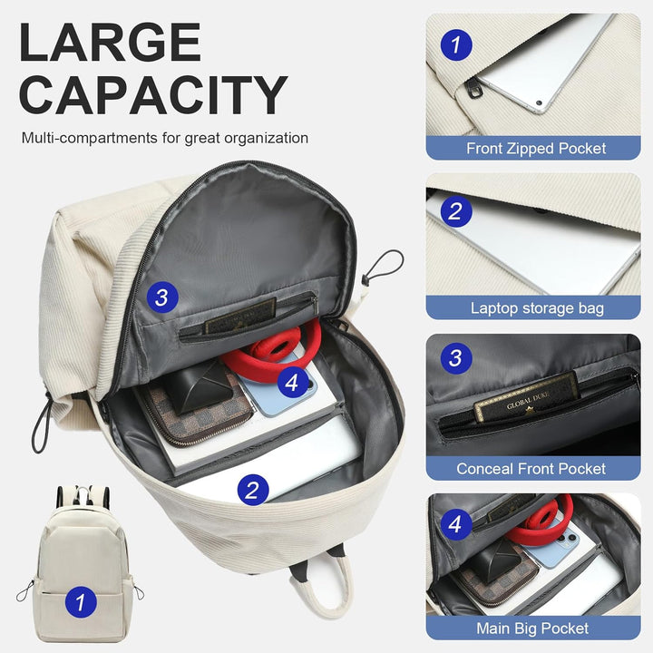 Könnyű, vízálló laptop hátizsák, több zsebbel – 15,6” TravelPro sorozat
