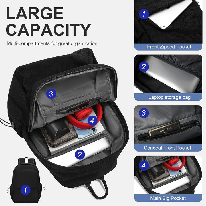 Könnyű, vízálló laptop hátizsák, több zsebbel – 15,6” TravelPro sorozat