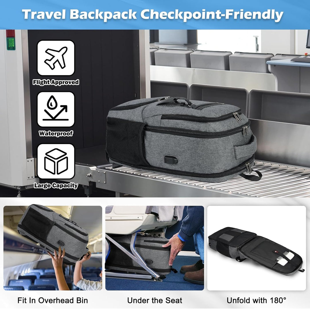 AA OOS Vízálló Laptop és Ebéd Táska USB Porttal – Többrekeszes Utazótáska