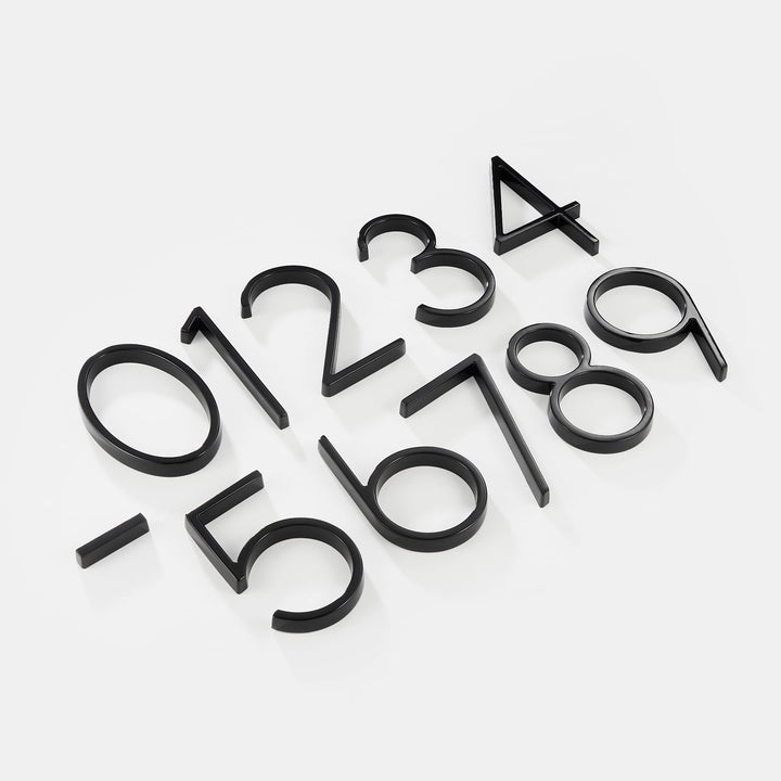 Moderne Fekete Háznumbers Floating Design – Numbré