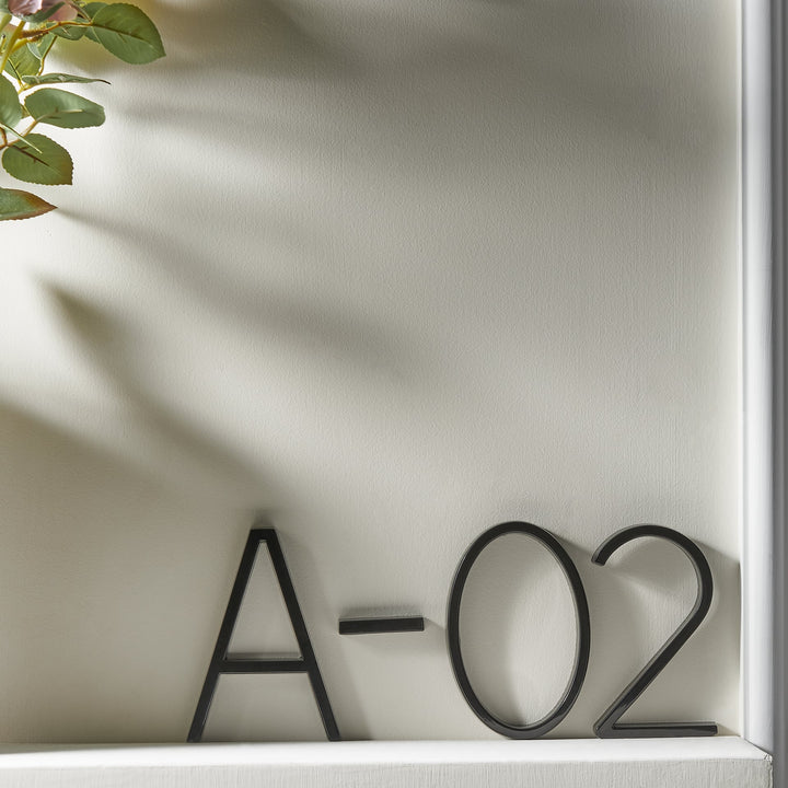 Moderne Fekete Háznumbers Floating Design – Numbré