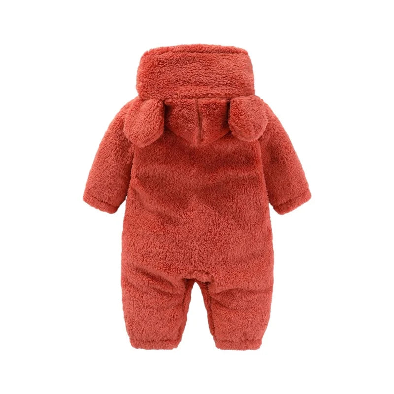 Meleg Teddy Babaöltöny Fülekkel – Maximális Fleece Kényelem Gyerekeknek