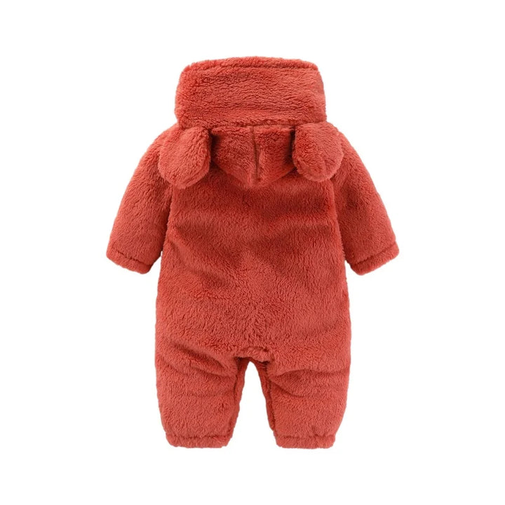 Meleg Teddy Babaöltöny Fülekkel – Maximális Fleece Kényelem Gyerekeknek