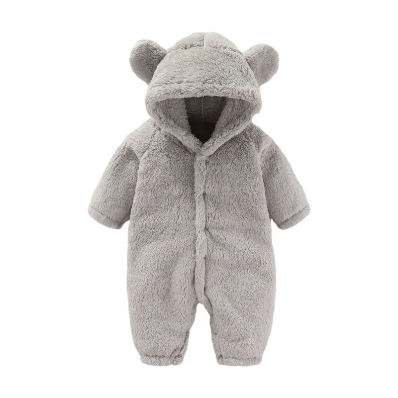 Meleg Teddy Babaöltöny Fülekkel – Maximális Fleece Kényelem Gyerekeknek