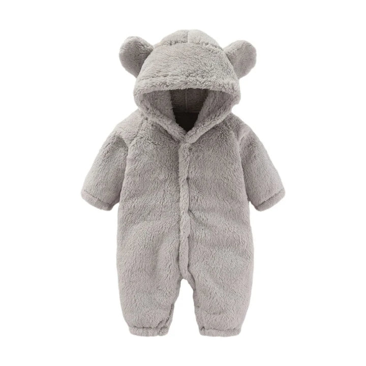 Meleg Teddy Babaöltöny Fülekkel – Maximális Fleece Kényelem Gyerekeknek