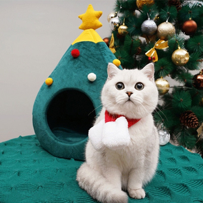 Karácsonyi fa Macskaágy - FestivePurr