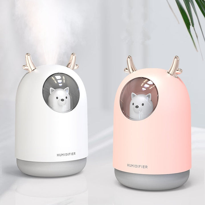 Ultrahangos párásító LED éjszakai lámpával gyerekszobába – LuftBär Mini