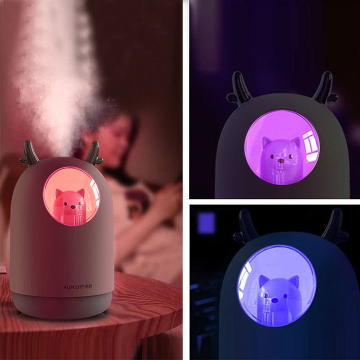 Ultrahangos párásító LED éjszakai lámpával gyerekszobába – LuftBär Mini