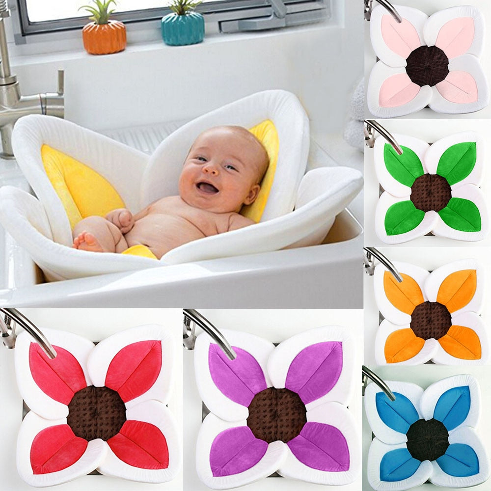 Puha, virág alakú babafürdő mosdókagylóhoz vagy utazáshoz – Kuschelblüte