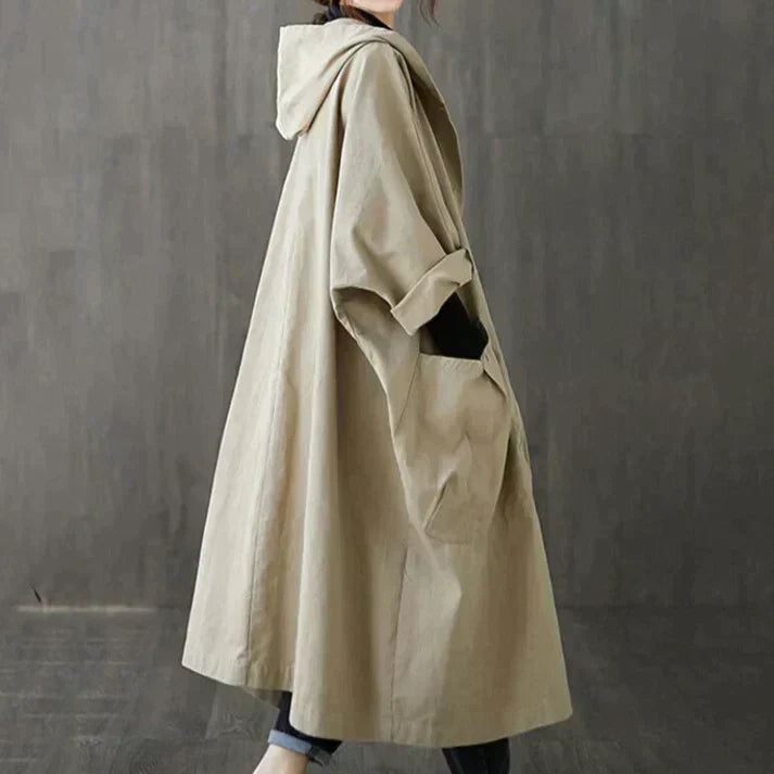 Trendi Túlméretezett Női Trenchcoat - Maren
