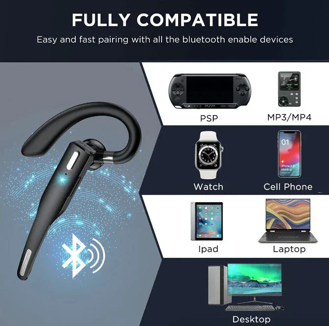 Vezeték nélküli Bluetooth 5.1 fejhallgató Dual Mic-kel - RoadMic Pro