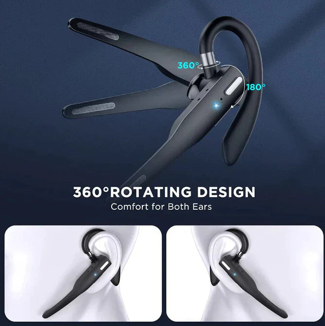 Vezeték nélküli Bluetooth 5.1 fejhallgató Dual Mic-kel - RoadMic Pro