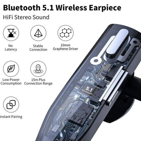 Vezeték nélküli Bluetooth 5.1 fejhallgató Dual Mic-kel - RoadMic Pro