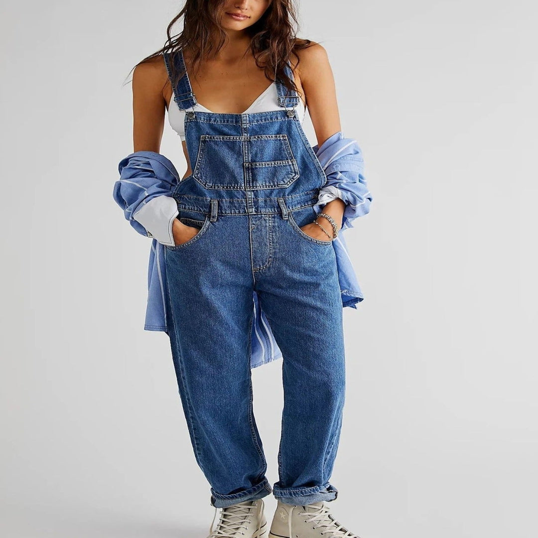 Denim Hölgyek Kertnadrág Relaxált Fazonnal – Serena