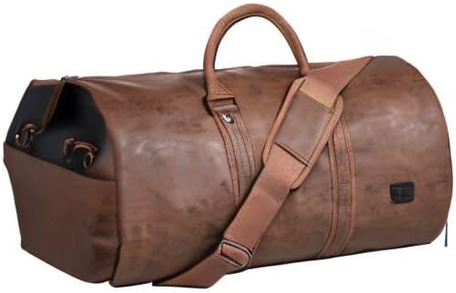 AA OOS Átalakítható PU bőrből készült ruházati duffel – Kézipoggyász hétvégi edzőtáska