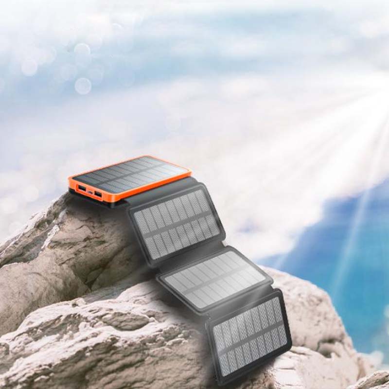 AA OOS Napelemes külső akkumulátor 4 panellel és 3 USB kimenettel – SunCore