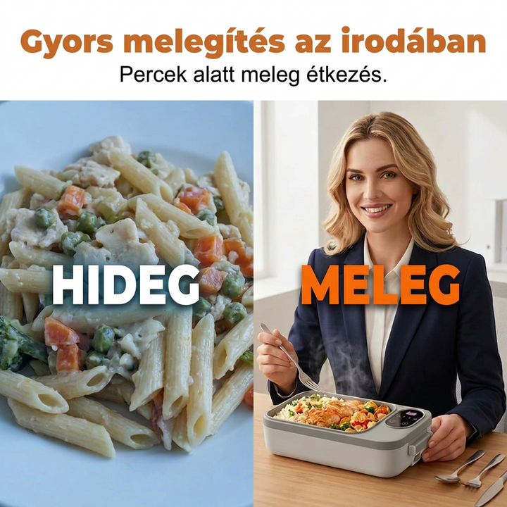 Bezprzewodowy, samonagrzewający się elektryczny lunchbox z wkładem ze stali nierdzewnej