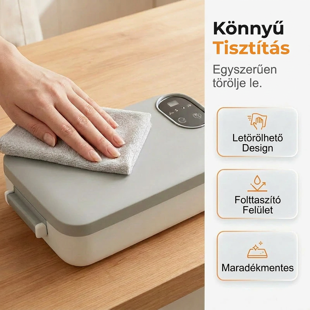 Bezprzewodowy, samonagrzewający się elektryczny lunchbox z wkładem ze stali nierdzewnej
