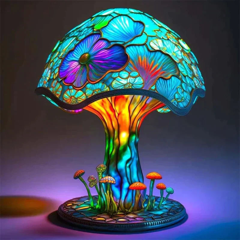 AA_Bad Conversion-Bájos ólomüveg asztali lámpa - DreamGlow