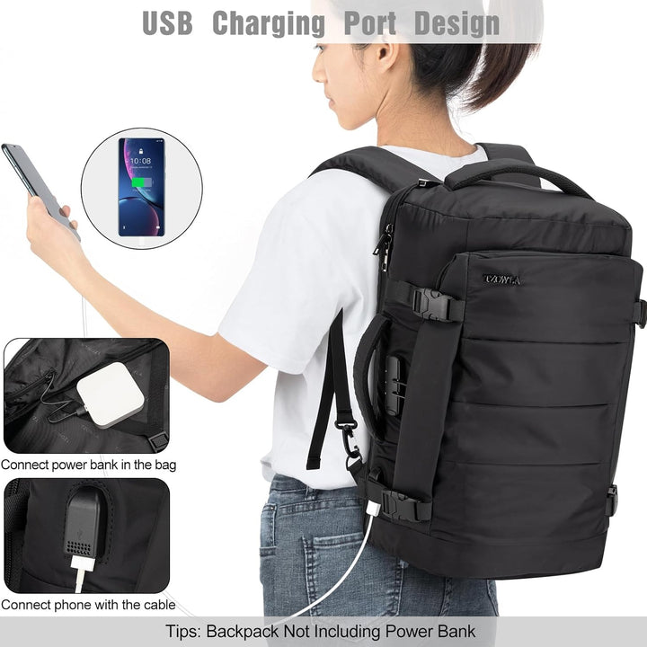 AA NOT AVAILBLE 40L Vízhatlan Utazási Laptop Hátizsák USB Porttal és Lopásgátló Zárral – AeroPack