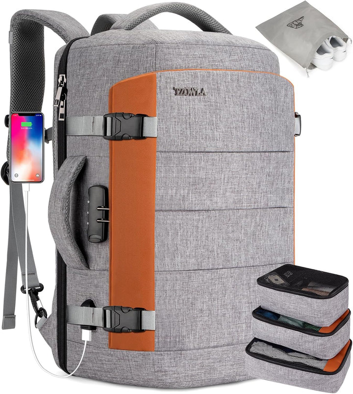 AA NOT AVAILBLE 40L Vízhatlan Utazási Laptop Hátizsák USB Porttal és Lopásgátló Zárral – AeroPack