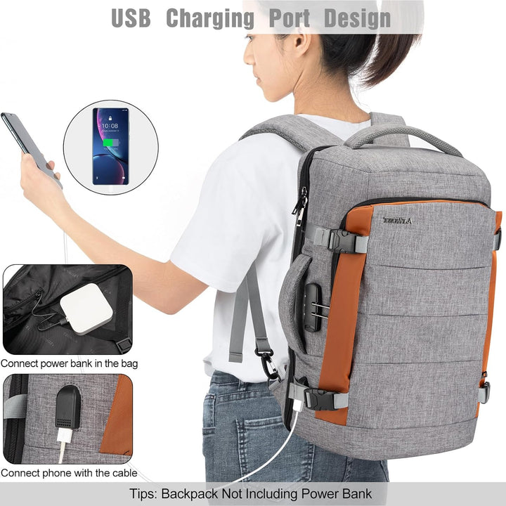 AA NOT AVAILBLE 40L Vízhatlan Utazási Laptop Hátizsák USB Porttal és Lopásgátló Zárral – AeroPack