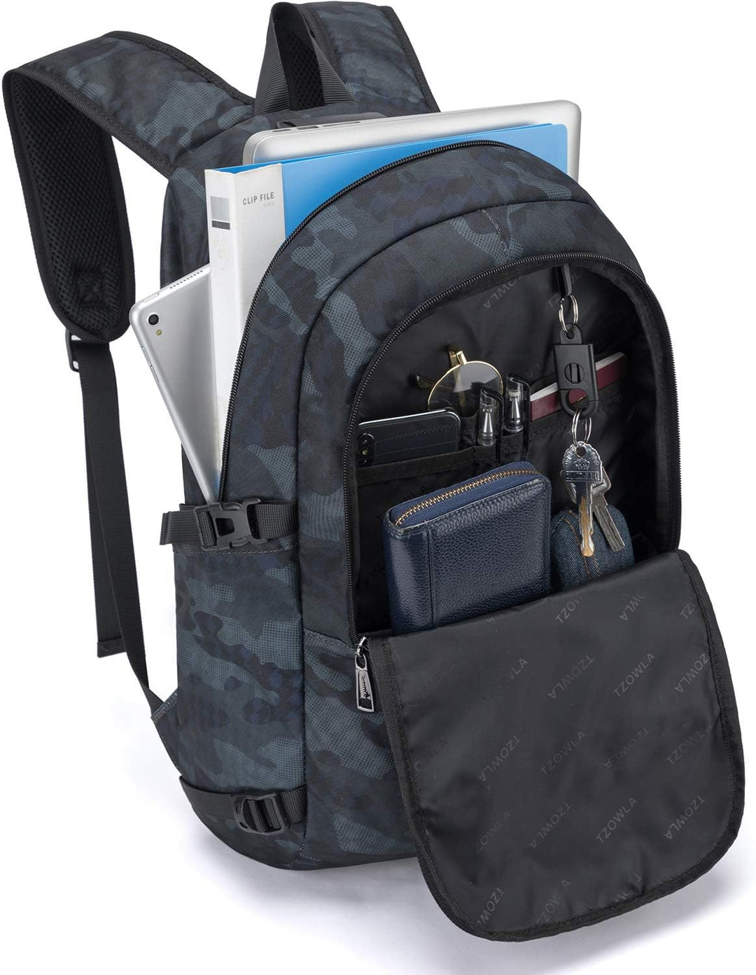 Extra nagy lopásgátló laptop és utazó hátizsák USB porttal – 30–50L