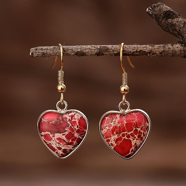 Ruby Essence Jaspis Fülbevalók – Sienna