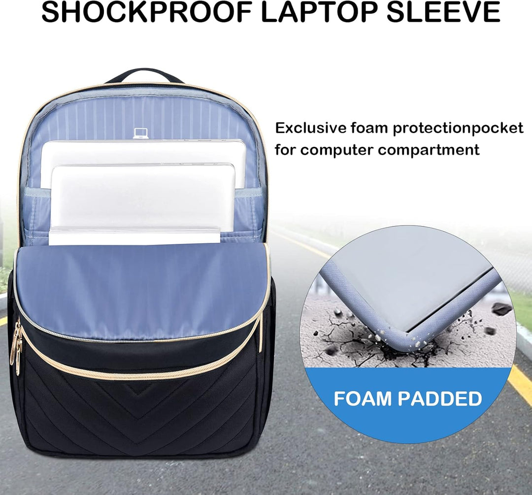 Könnyű vízálló laptop hátizsák USB porttal – 15,6" kompatibilis