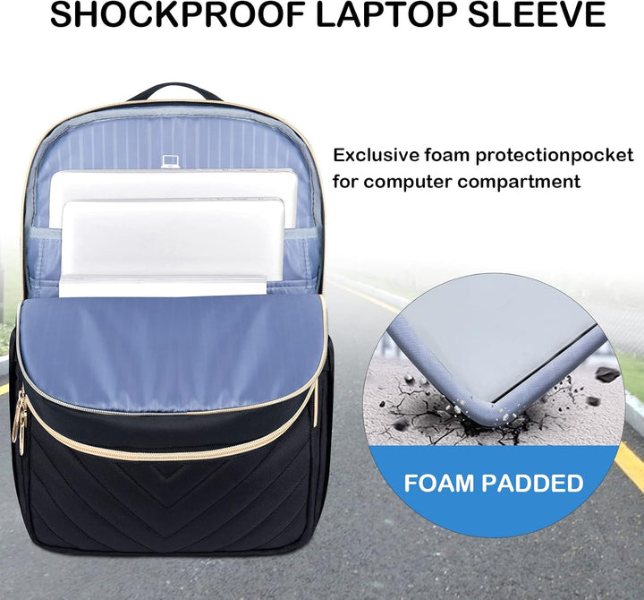 Könnyű vízálló laptop hátizsák USB porttal – 15,6" kompatibilis