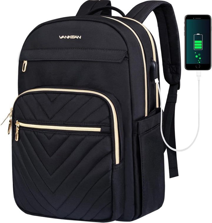 Könnyű vízálló laptop hátizsák USB porttal – 15,6" kompatibilis