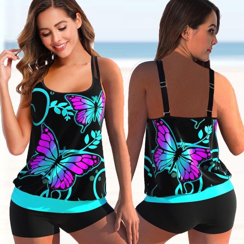AA OOS Plus Size Tankini a Strandra és Medencéhez - Marielle