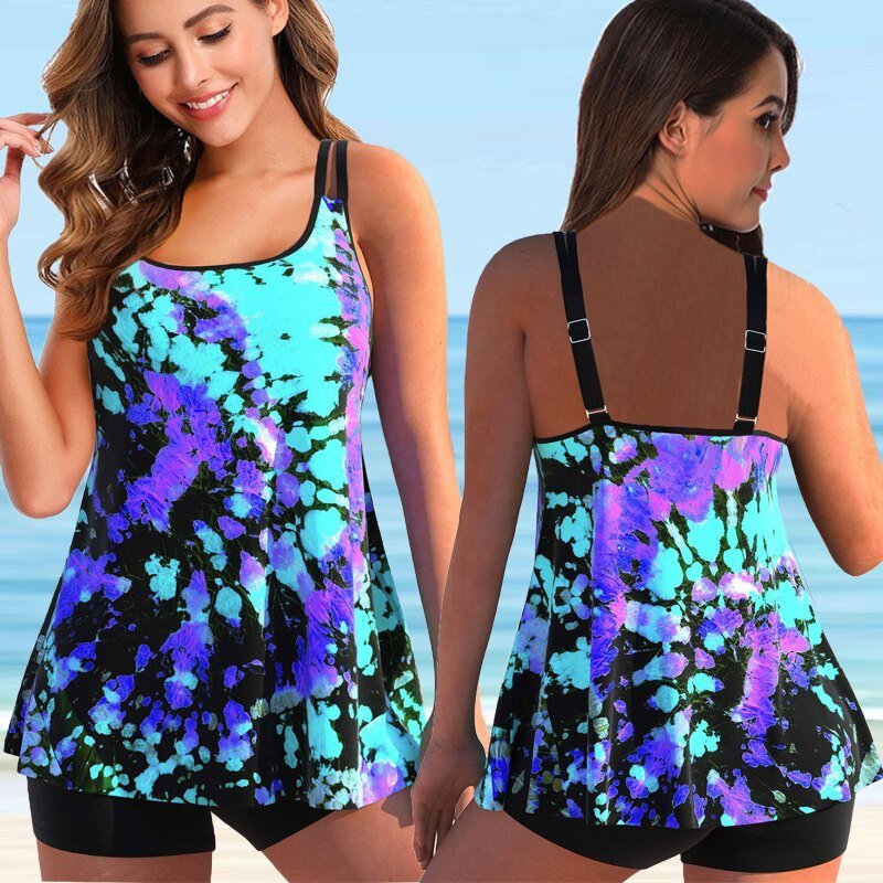 AA OOS Plus Size Tankini a Strandra és Medencéhez - Marielle