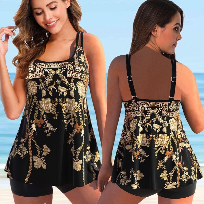AA OOS Plus Size Tankini a Strandra és Medencéhez - Marielle