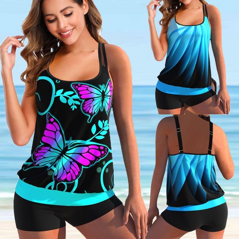 AA OOS Plus Size Tankini a Strandra és Medencéhez - Marielle