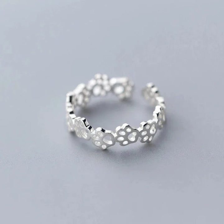 AA NOT AVAILABLE 925 sterling ezüst állítható macskamancs gyűrű