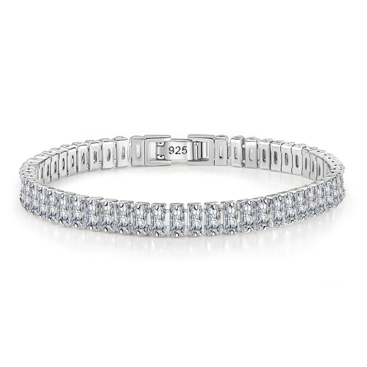 Elegáns Sterling Ezüst Karkötő Kristályokkal™